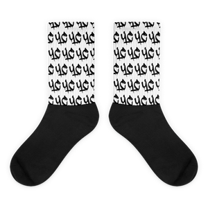 YC Black Letter Logo Socks
